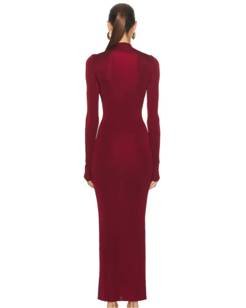 L’Academie Syndi Maxi Knit Dress - Image 2