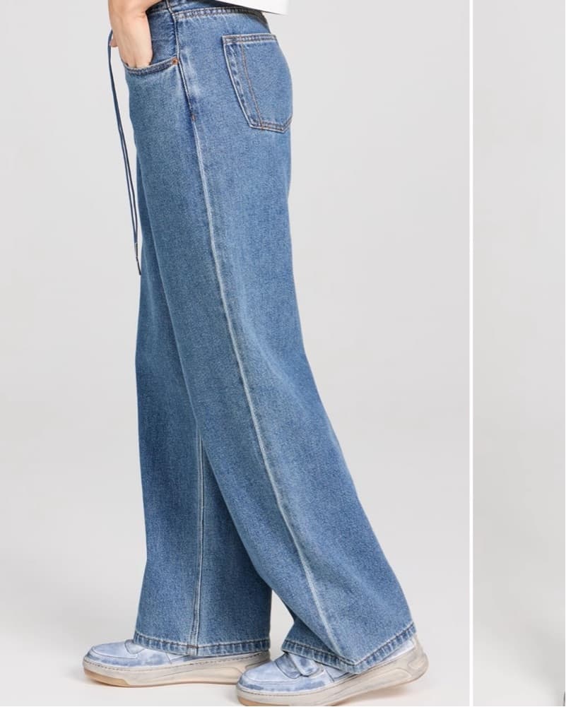 Still Here Low Rise Baggy Jeans - Image 4