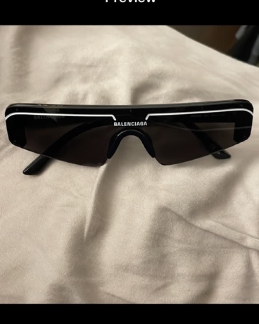 Balenciaga rectangular-frame Sunglasses - Image 3