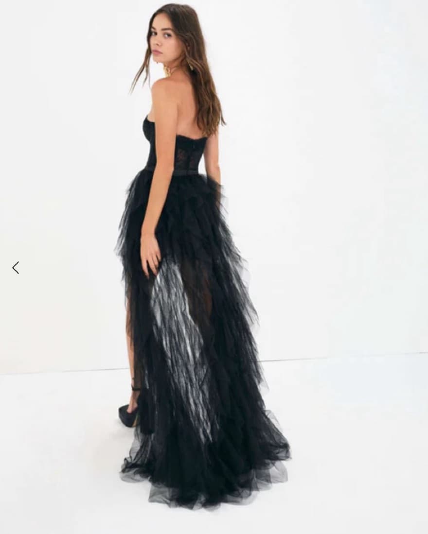 Black Bustier Gown - Image 2