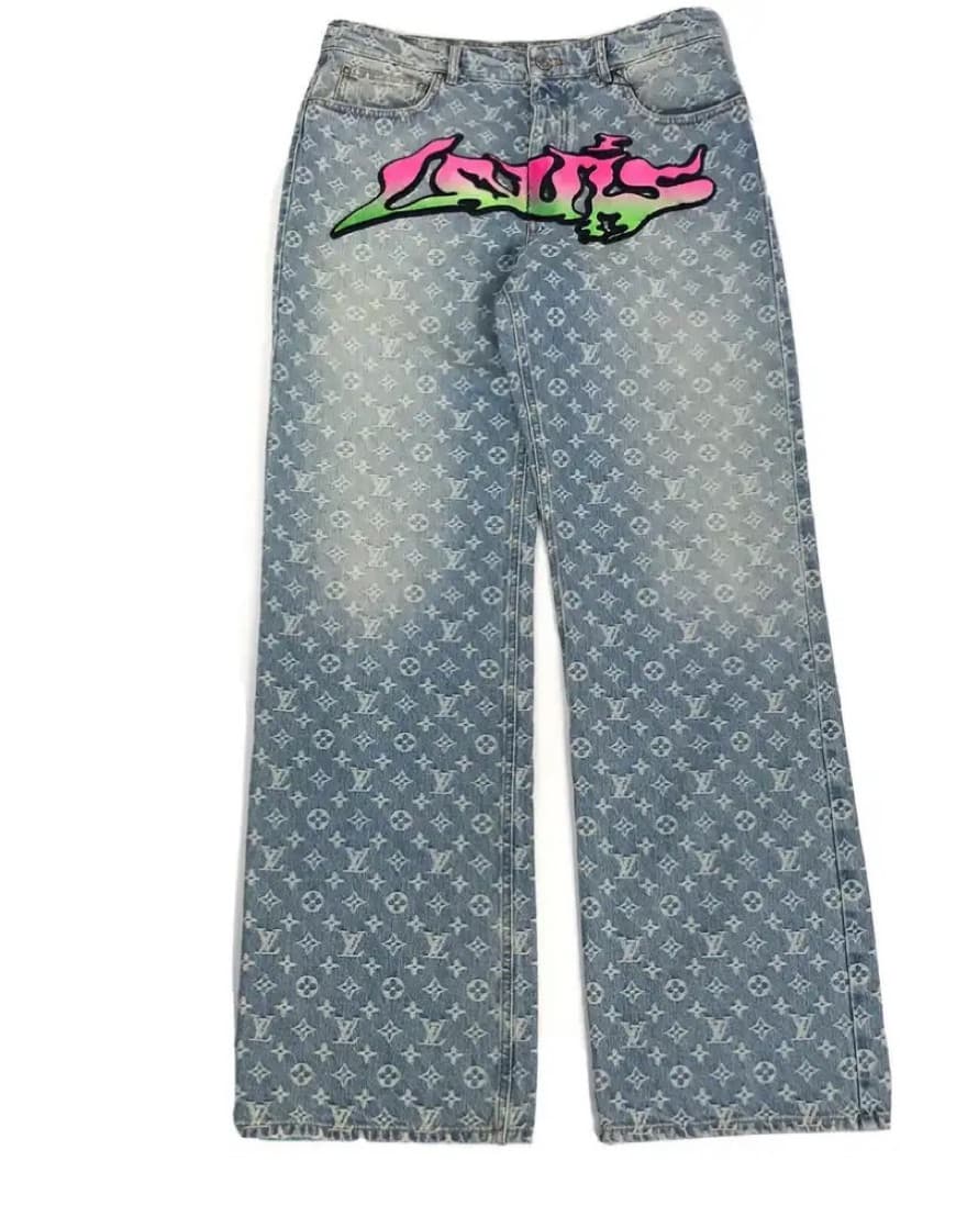 Louis Vuitton Graffitti Monogram Jeans - Image 1