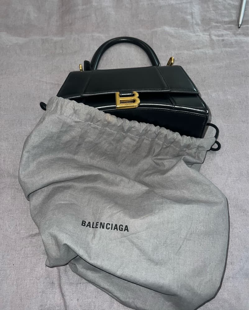 Balenciaga Small Hourglass Top-Handle Bag - Image 2