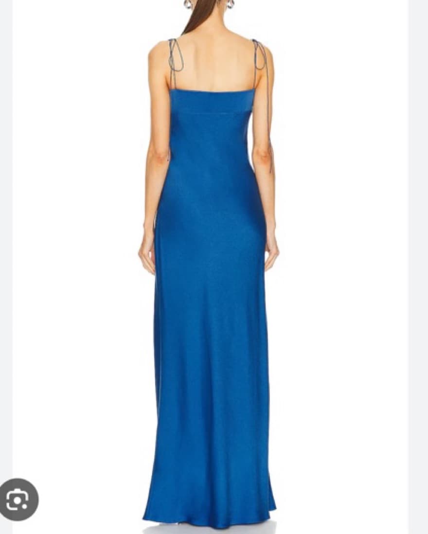 Anna October Tulip Maxi Dress Blue - Image 3