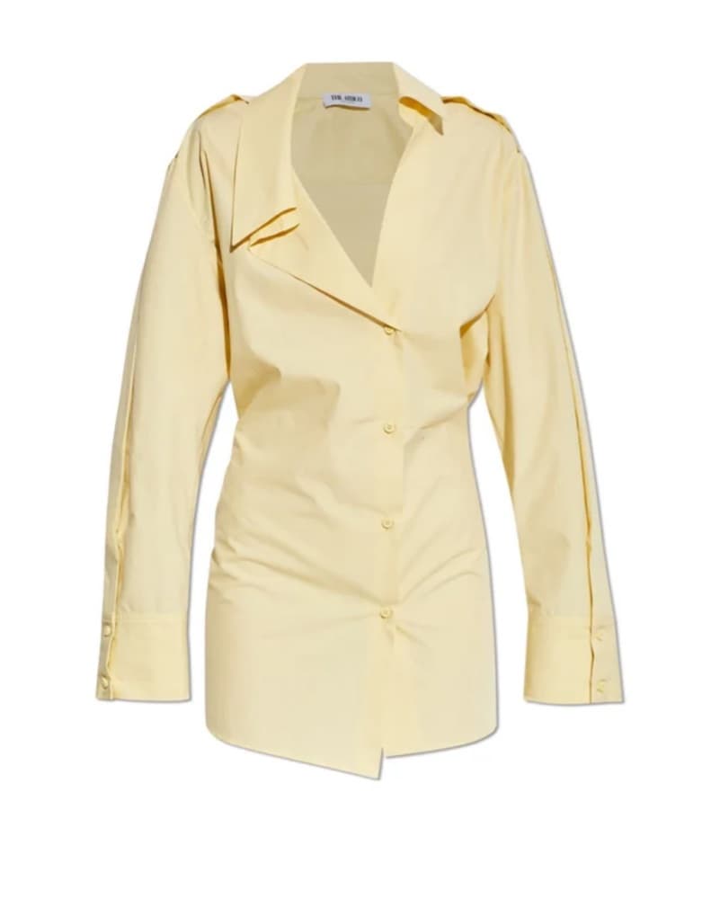 The Attico Asymmetrical Mini Shirt Dress - Image 3