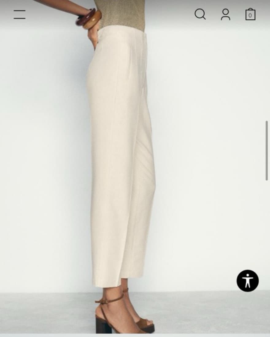 Neutral Tailored Petite Pants  - Image 2