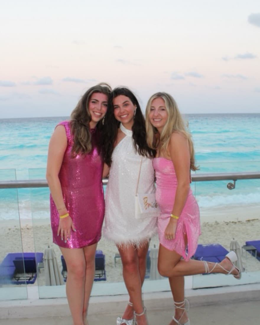 Pink Chainmail HighNeck Sleeveless Dress - Image 4