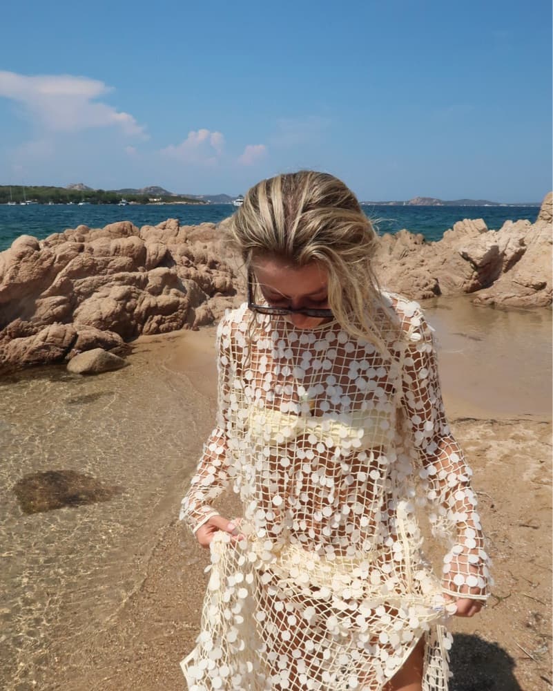 Bridal Embellished Ivory Cover Up - Image 1