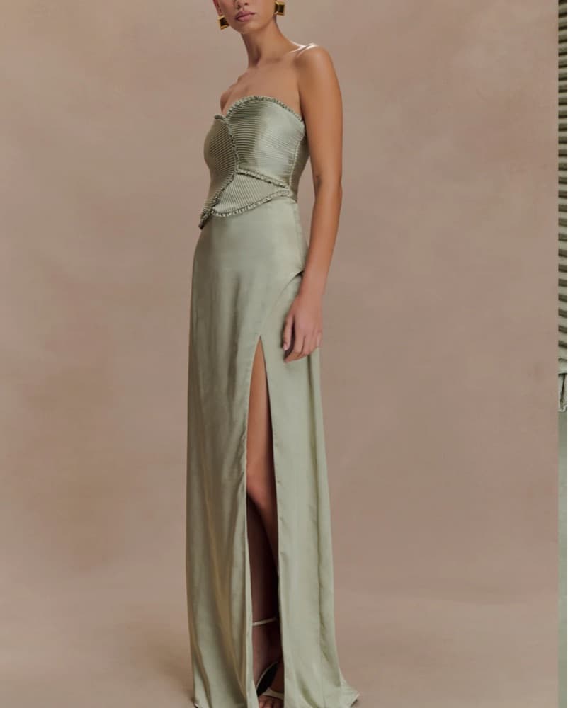 Meshki Larissa Satin Maxi Dress - Image 5