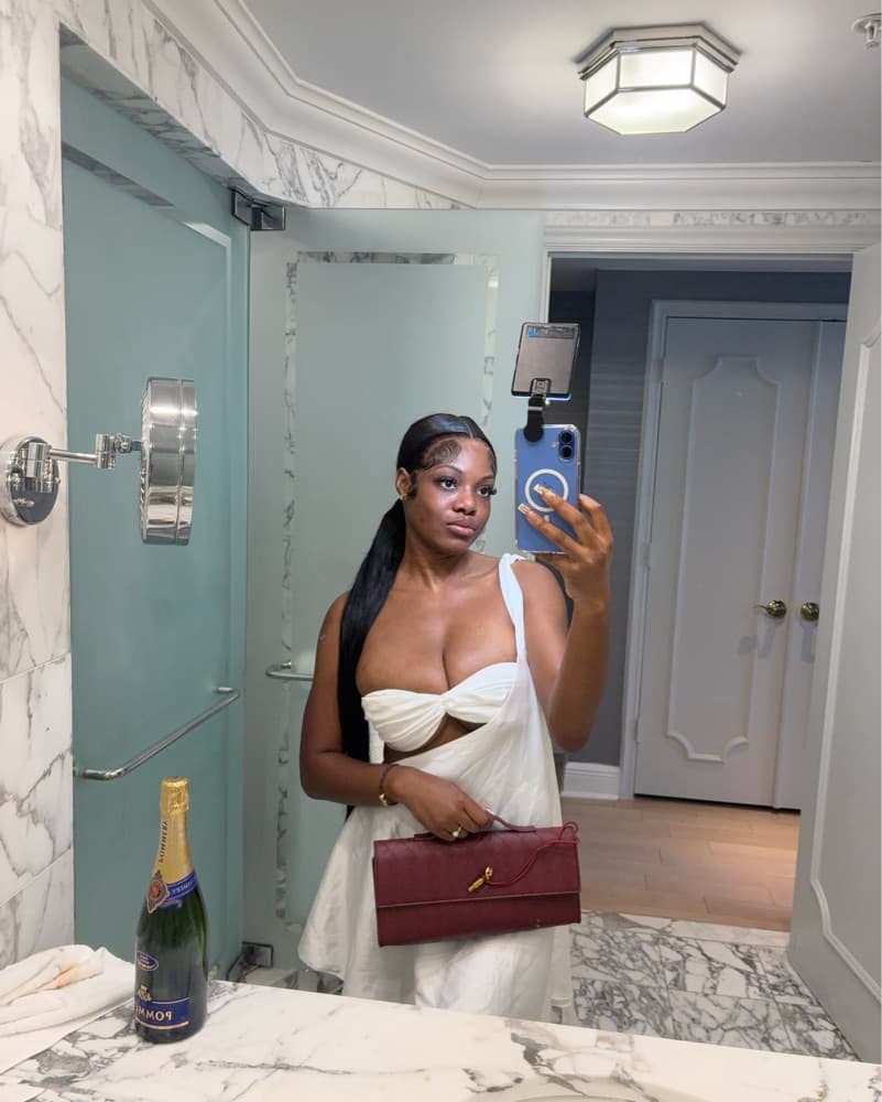 The Dolls House Ivory Satin Dress - Image 2