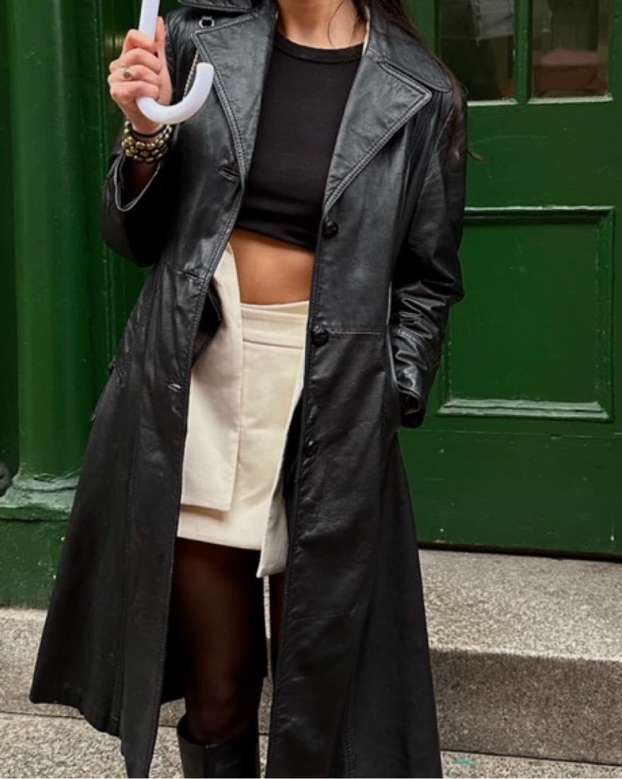 Black Trench Coat - Image 2