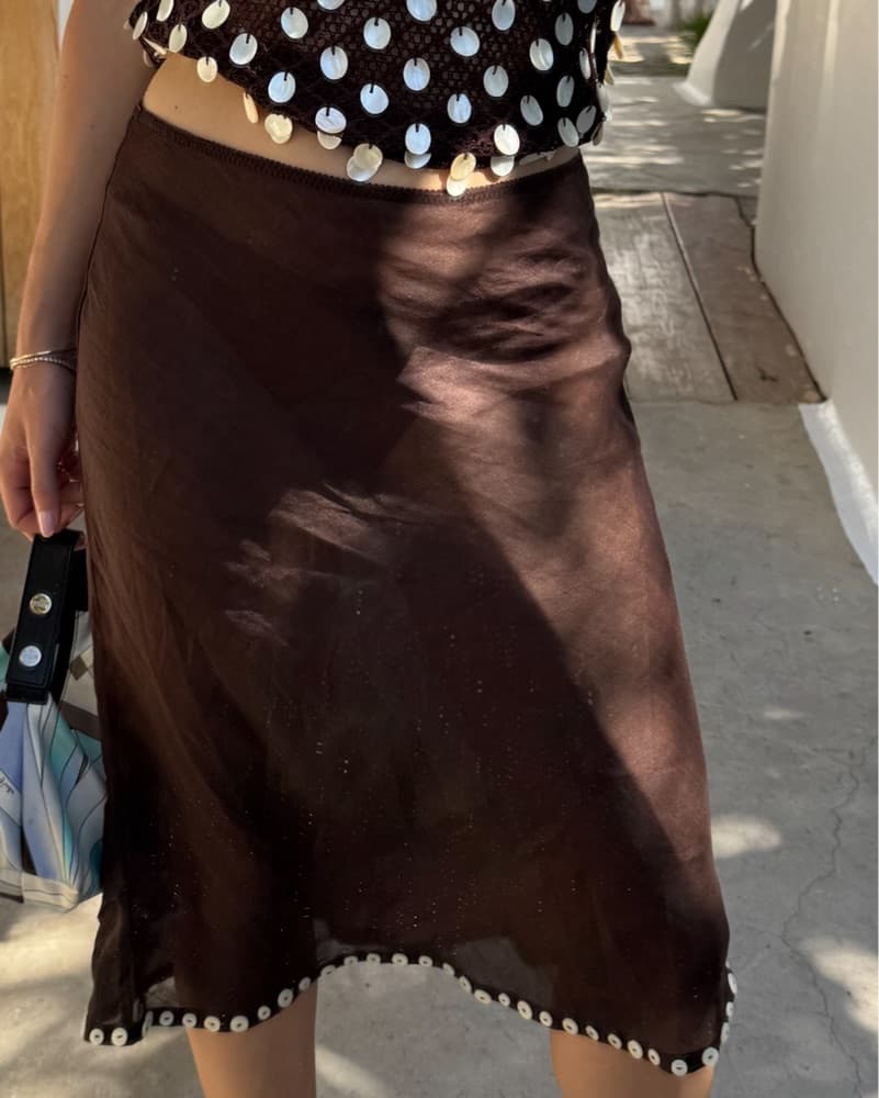 J. Crew Button-Trim Ramie Midi SKirt - Image 2