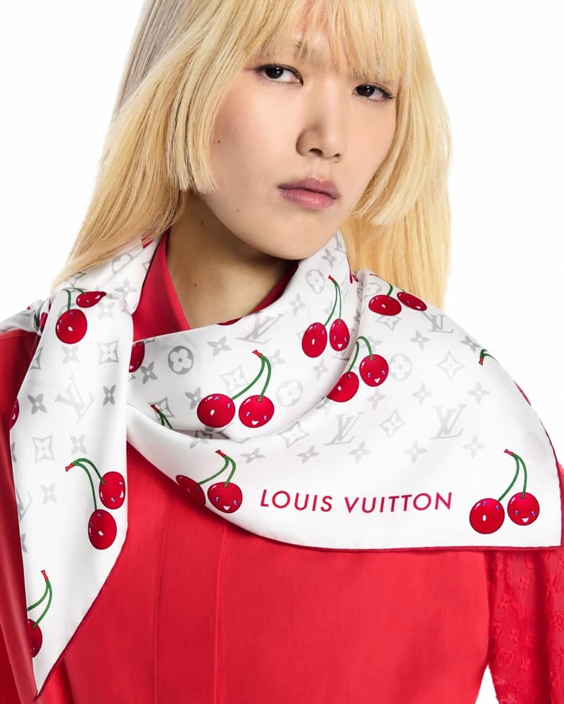 Louis Vuitton - White Cherry Scarf - Image 2