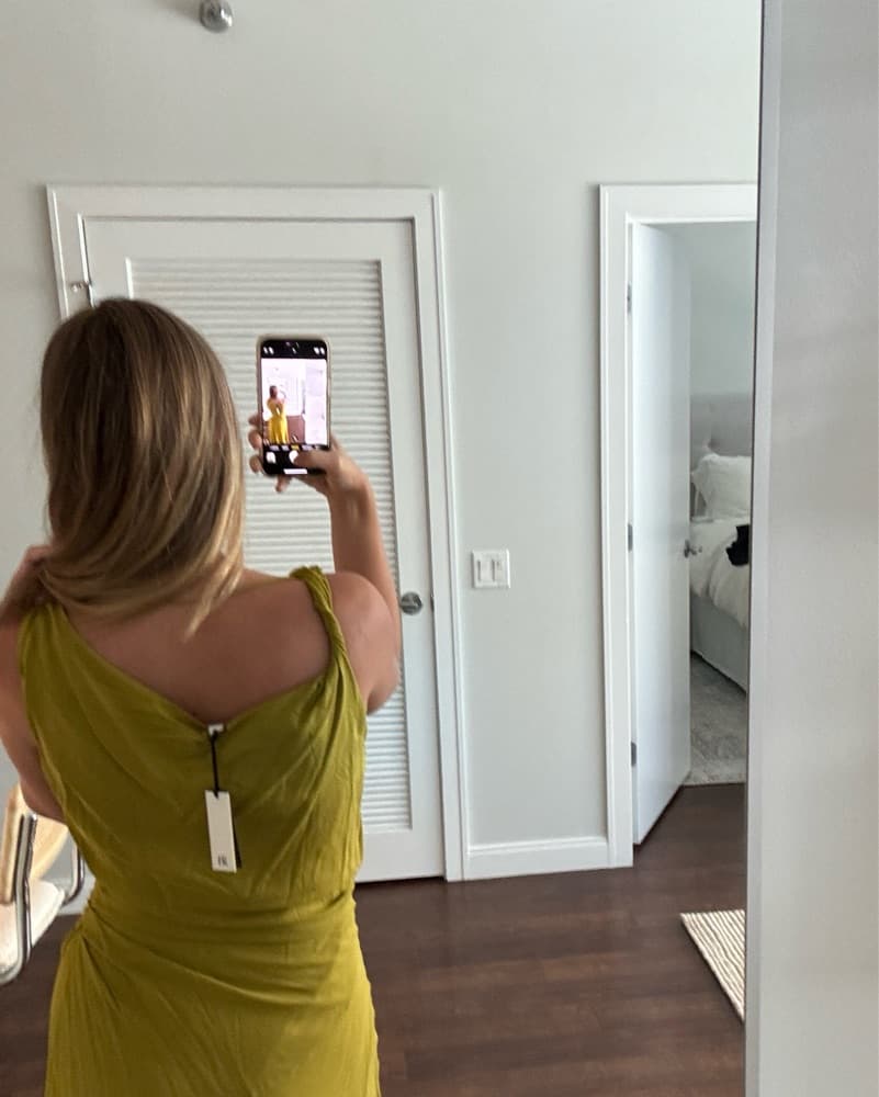 Banana Republic Green Midi Dress - Image 2