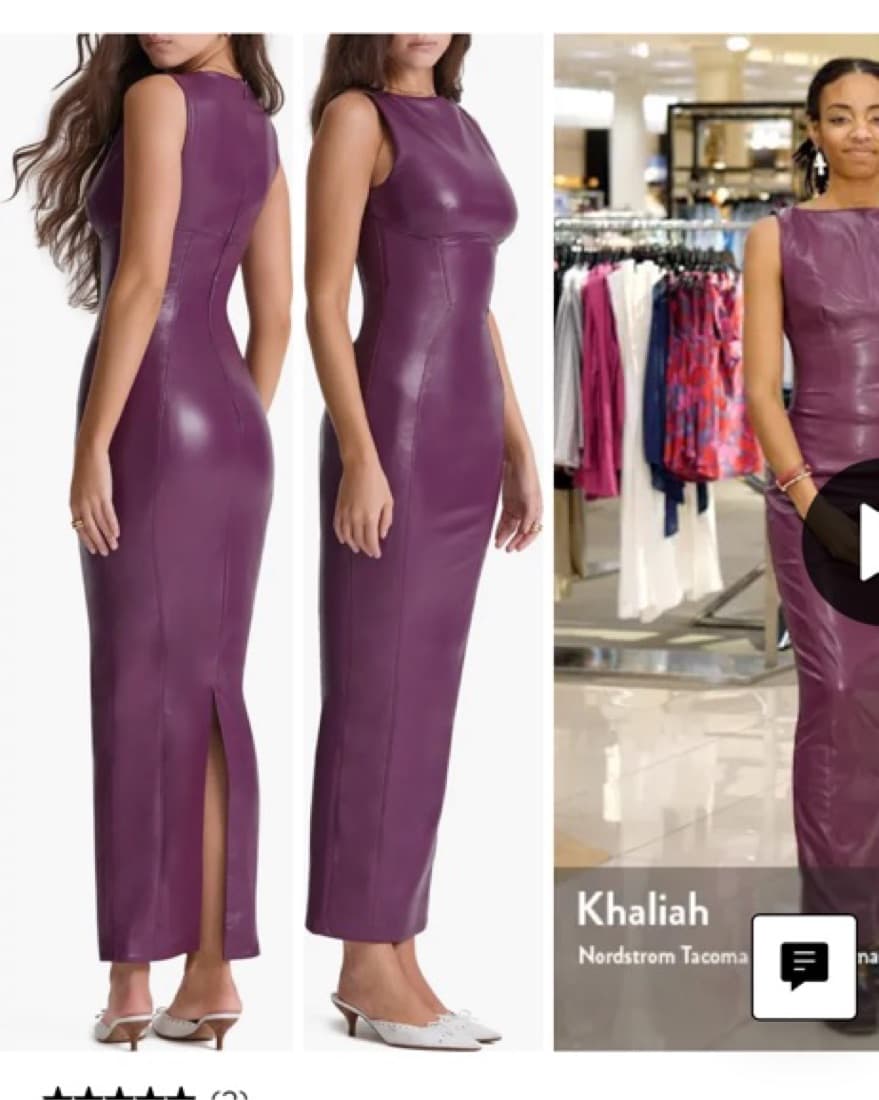 HOUSE OF CB FAUX LEATHER SHEATH DRESS - Image 4