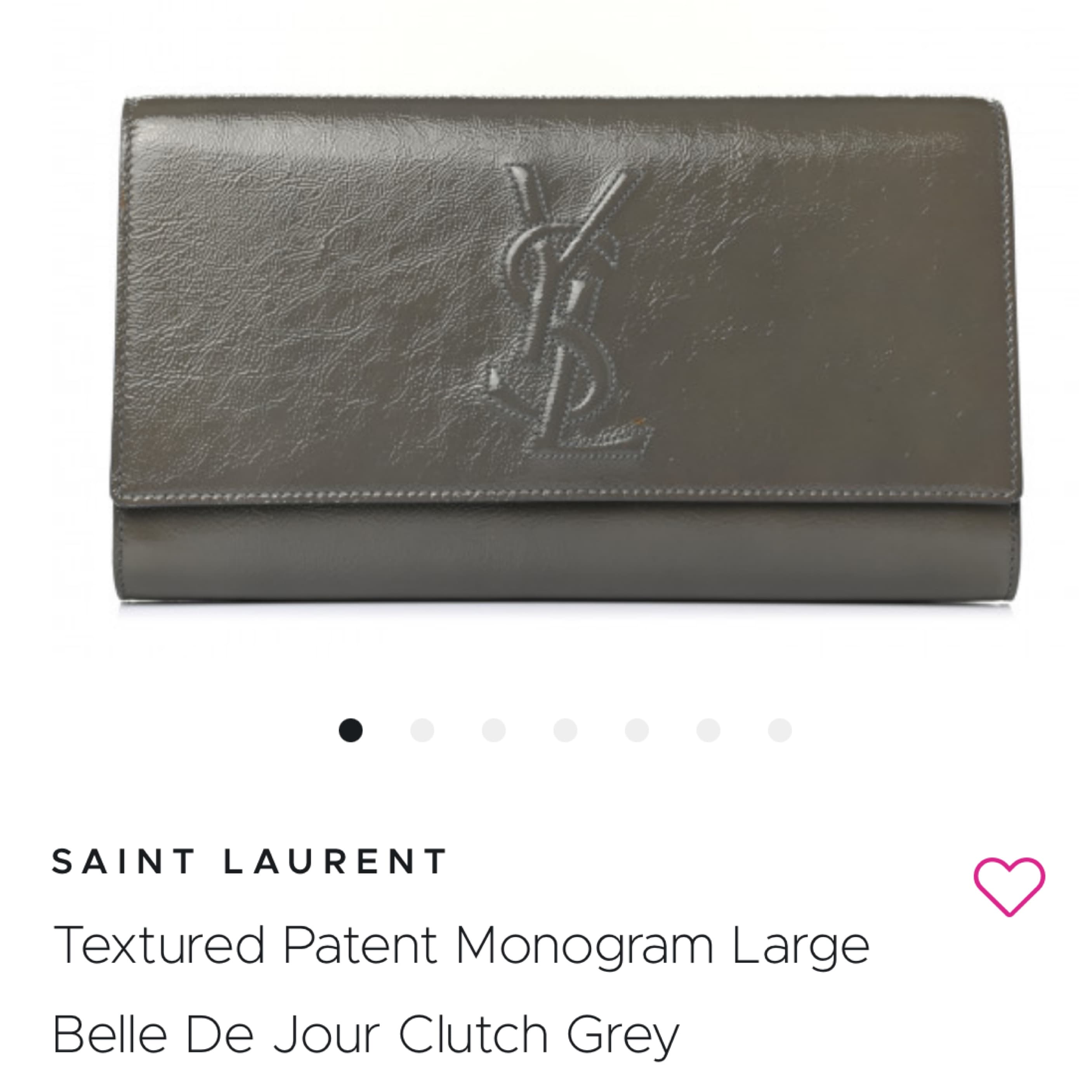YSL TAUPE CLUTCH - Image 1