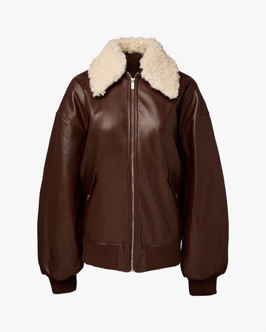 Leather Bomber Jacket  - Image 3