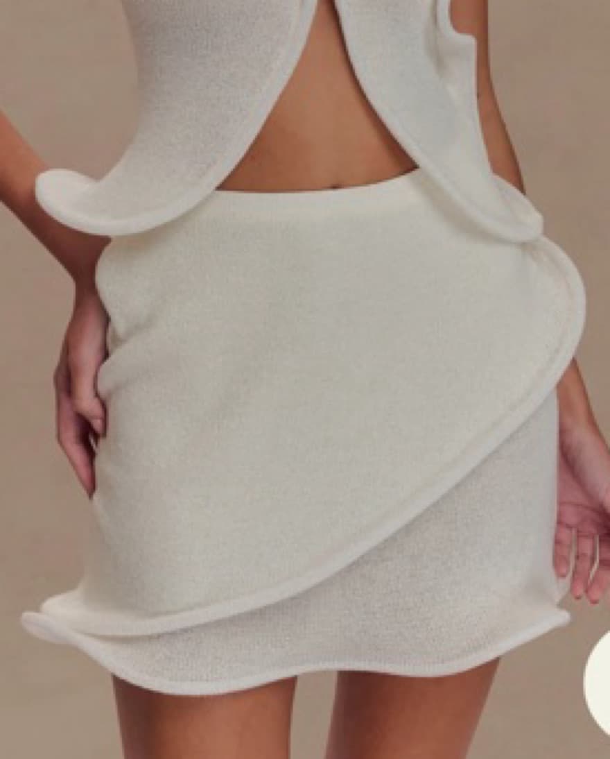 Haisley Off Shoulder Knit Set - Ivory - Image 6