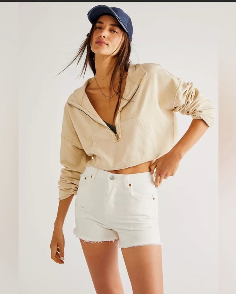 Free People Yellow Half Zip - Image 3