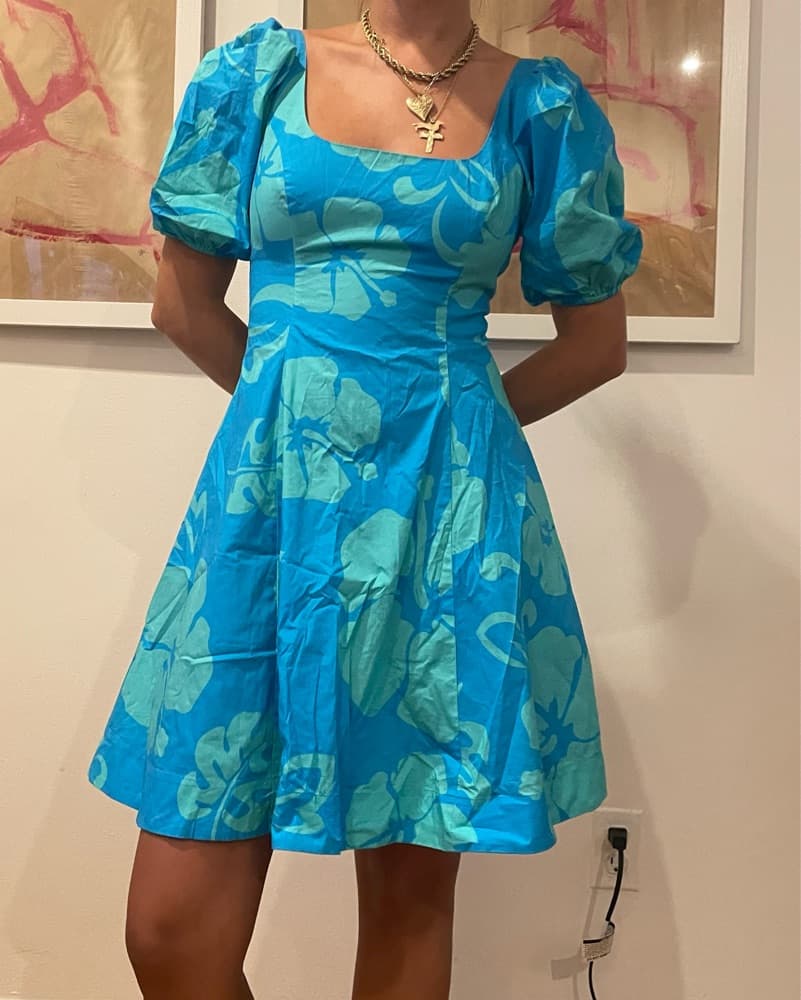 Staud Floral Print Mini Dress - Image 2