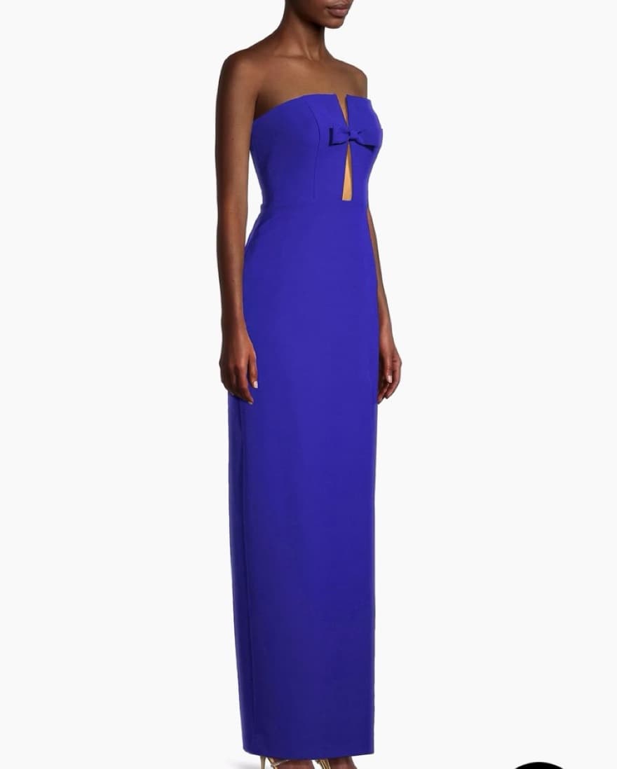 Liv Foster Cutout Strapless Column Gown  - Image 3