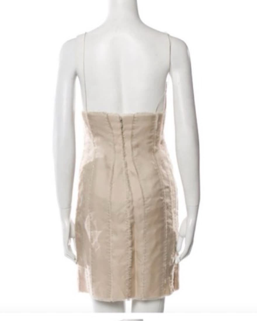 J. MENDEL V-Neck Mini Dress - Image 2