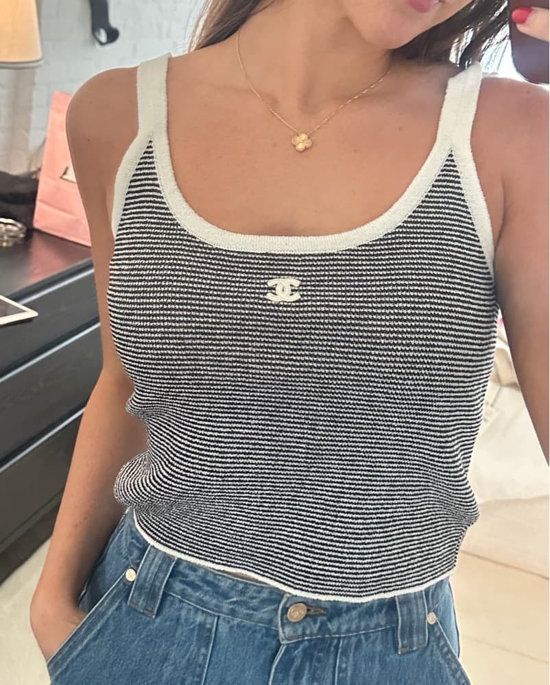 Chanel Black & White Tank  - Image 2