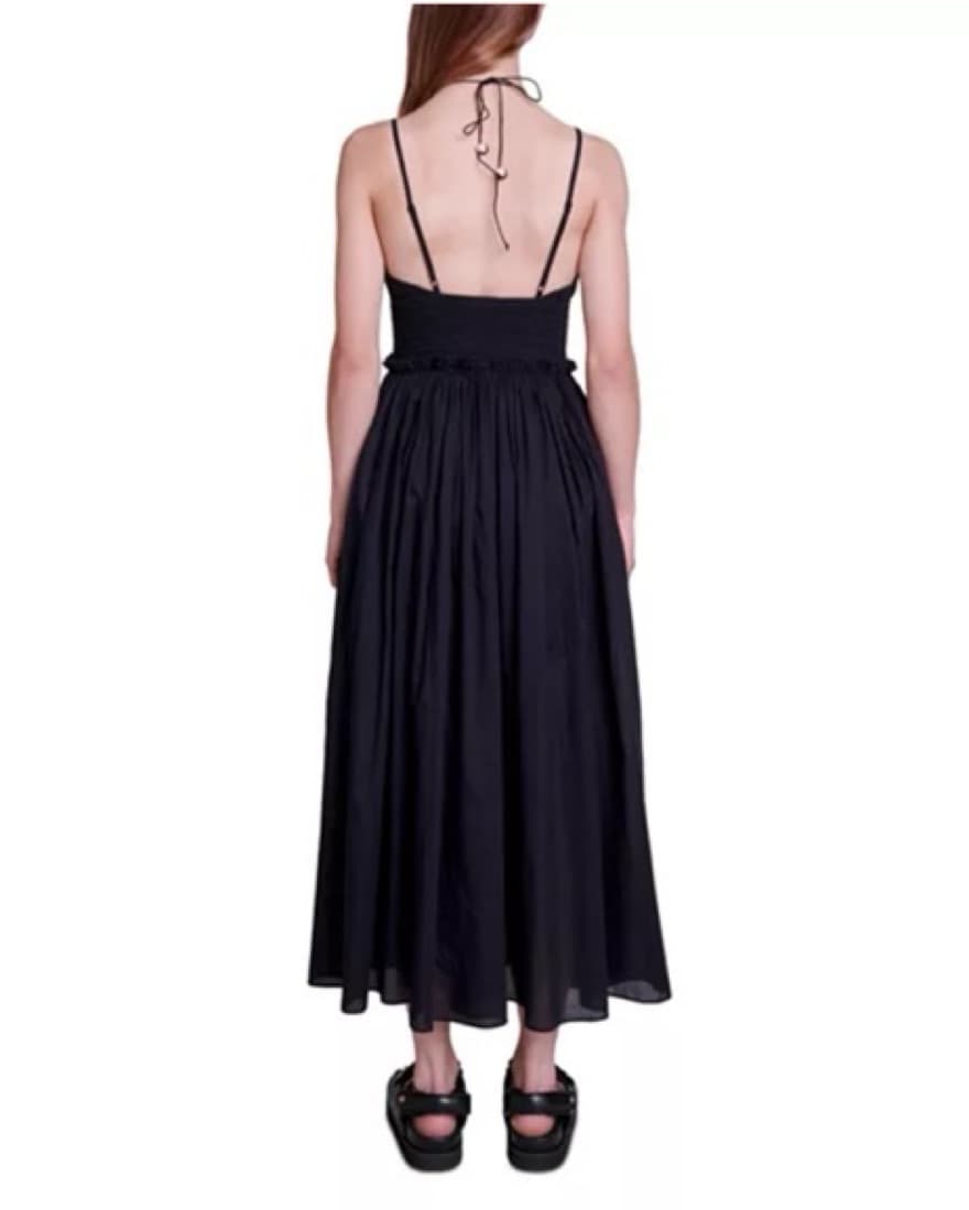 Maje Black Sleeveless Maxi With Beads - Image 2