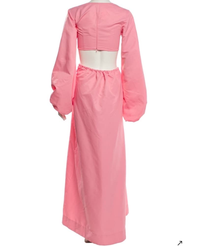 Staud Pink Maxi Dress - Image 4