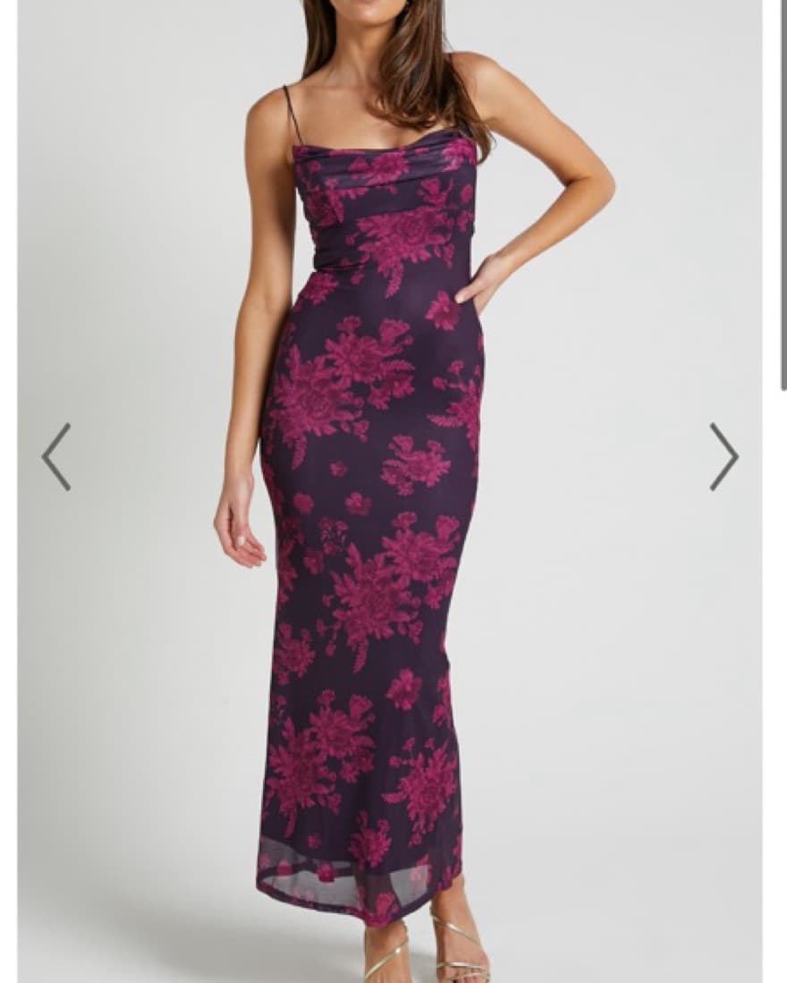 Showpo Floral Mesh Bodycon Dress - Image 2