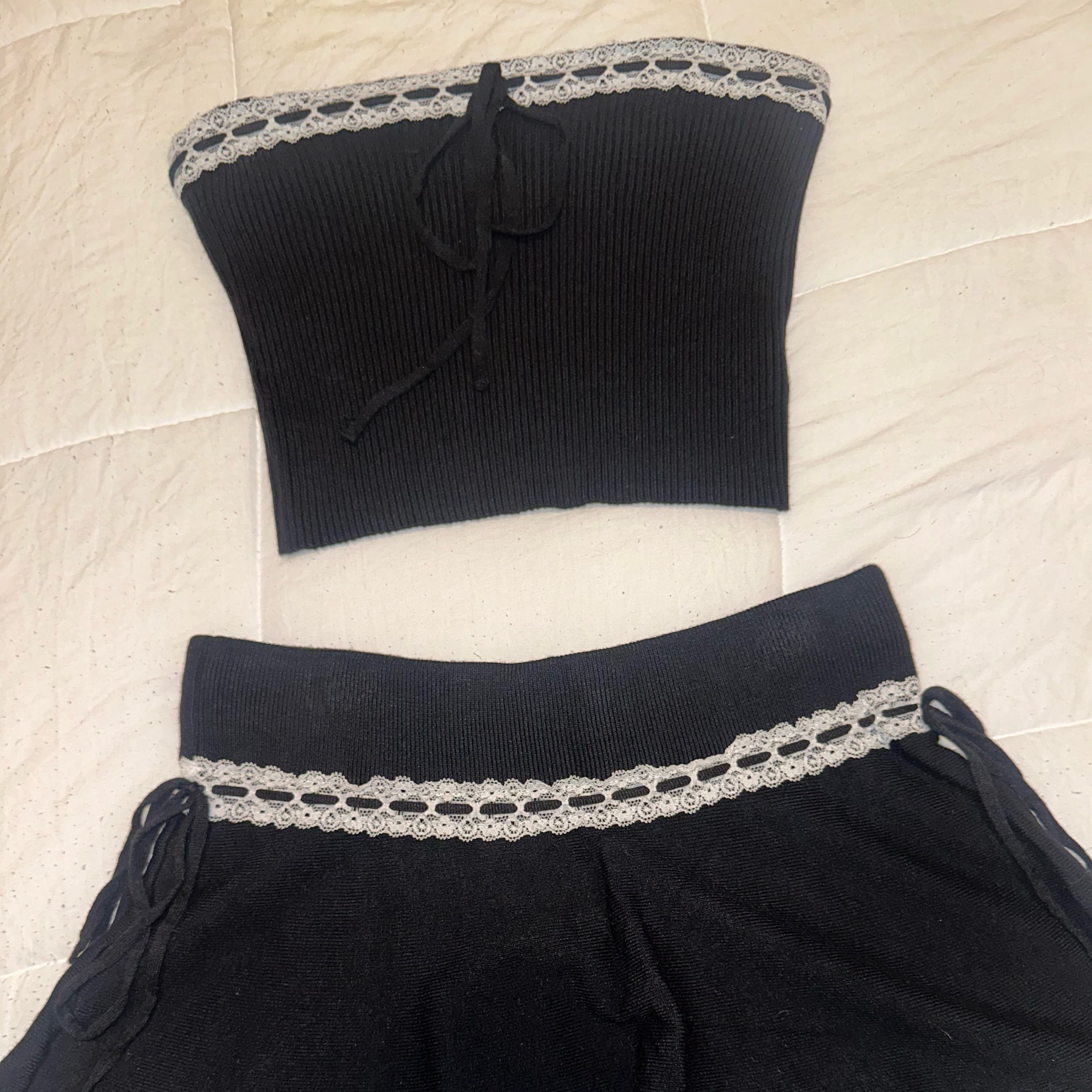 Edikted Black Knit Set - Image 4