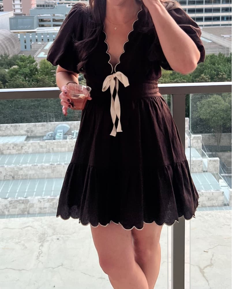 House Of Harlow 1960 Scalloped Dress - Image 2