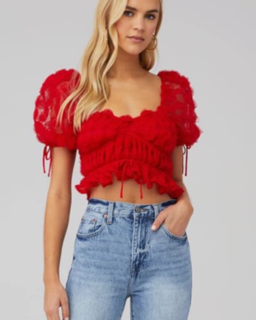For Love and Lemons Hannah Crop Top - Image 3