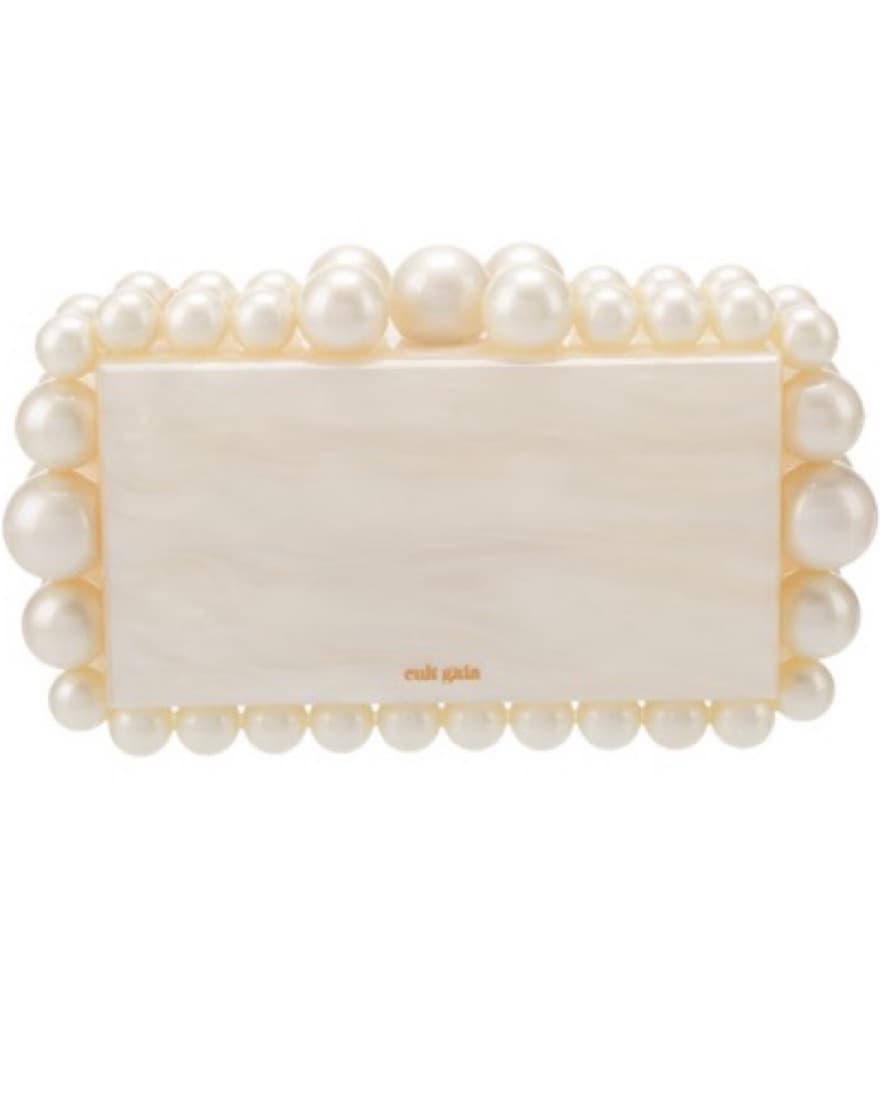 Cult Gaia Acrylic Clutch White - Image 3