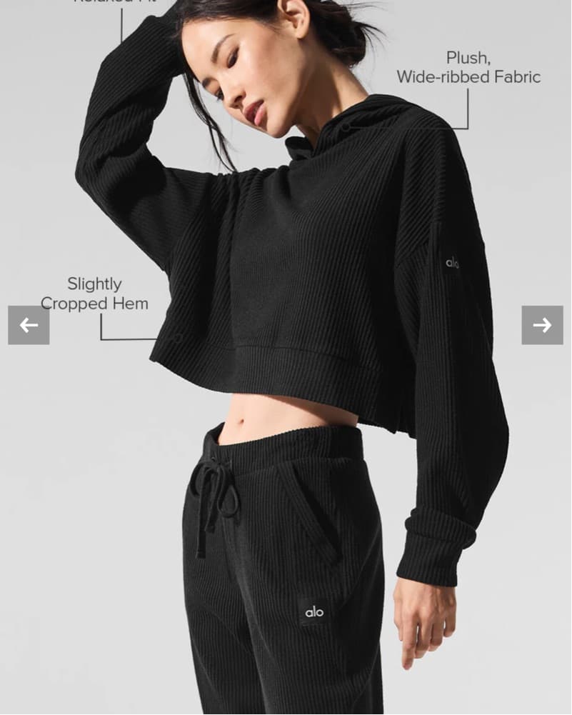 Alo Ribbed Sweatsuit  - Image 1