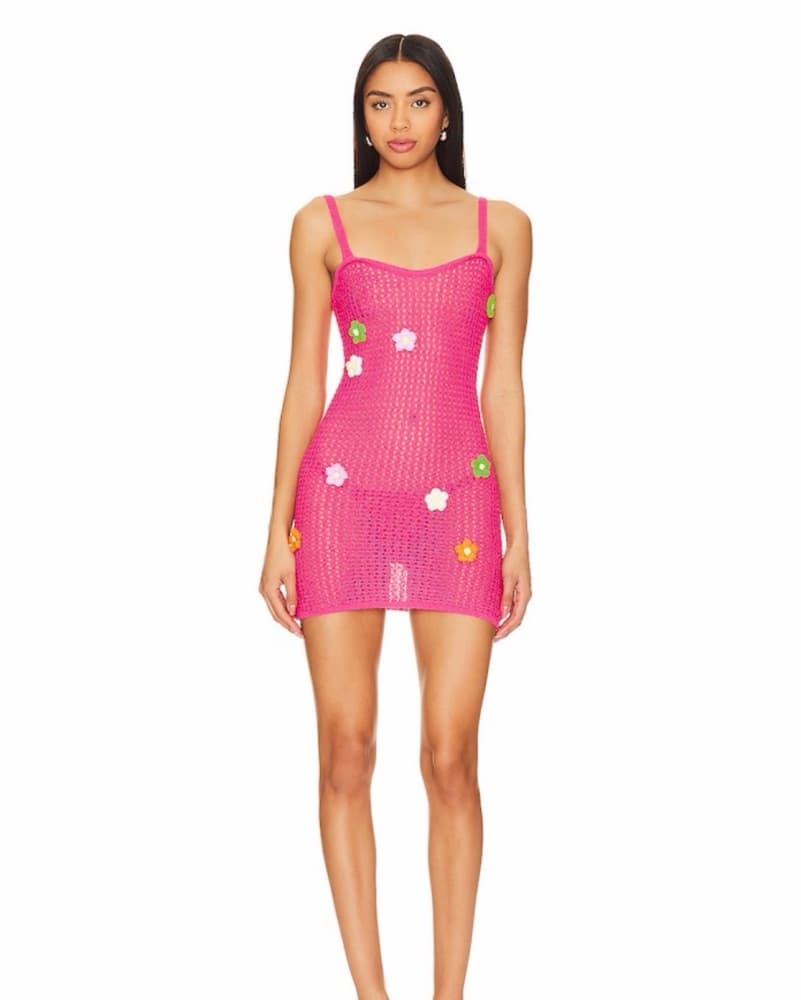 Laura Mini Dress In Pink  - Image 2