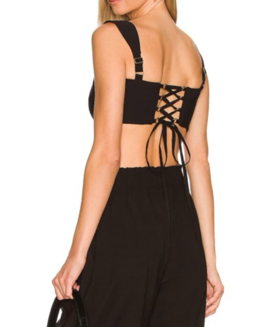 Revolve Cropped Corset Top - Image 3