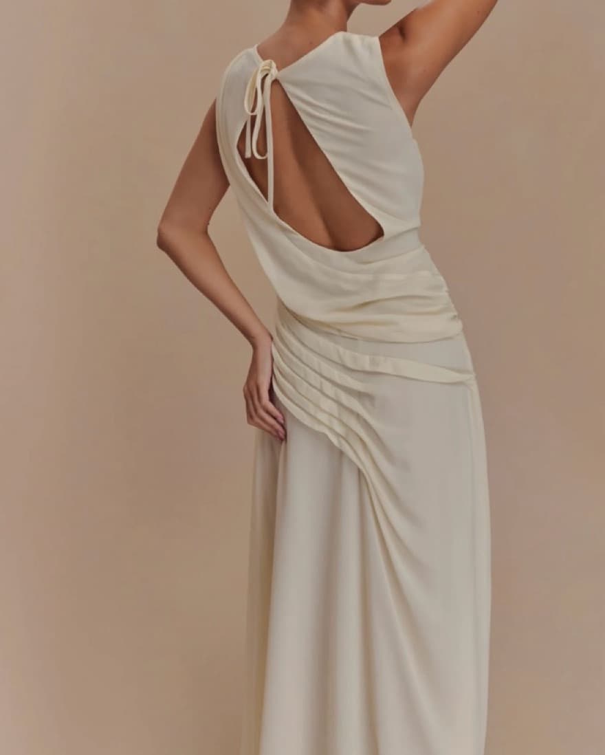 Oria chiffon Maxi Dress  - Image 3