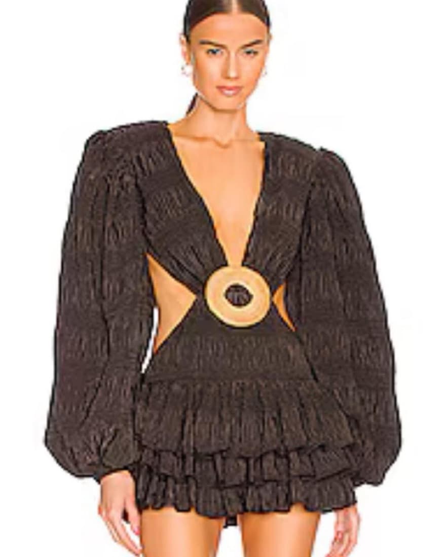 Bronx and Banco Brown Mini Dress - Image 1