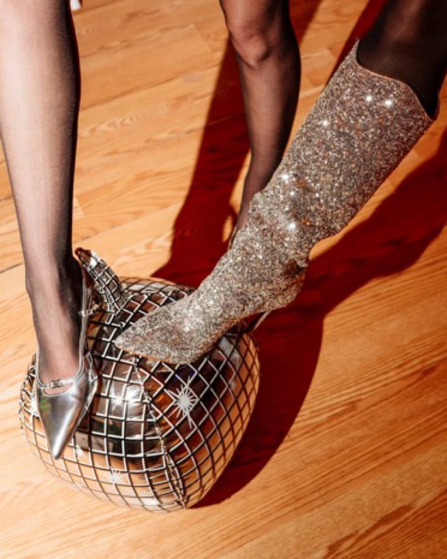 Free People x Vicenza Sequined Boots - Image 3
