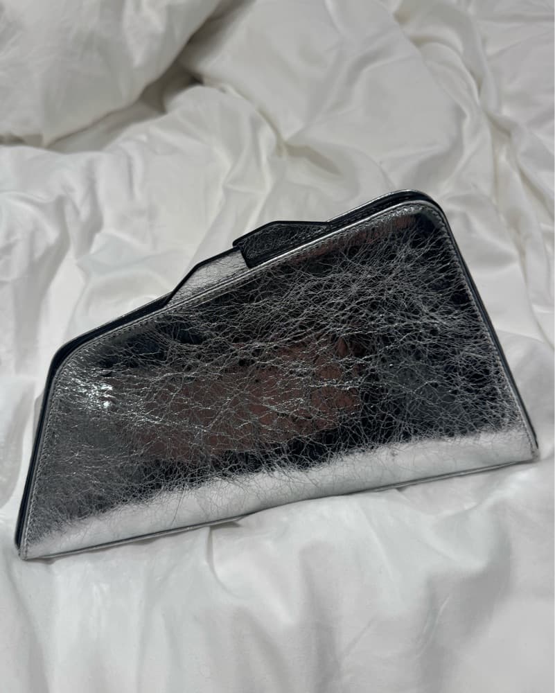 The Attico 8.30pm Clutch Silver - Image 2