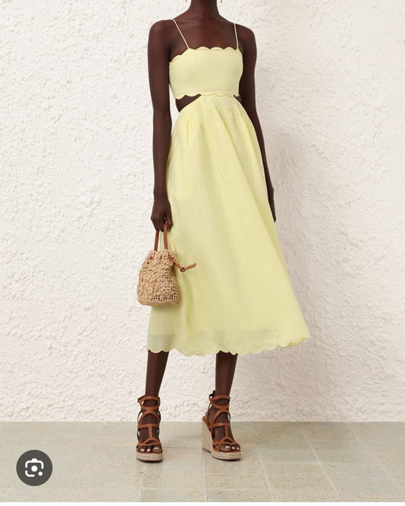 Zimmermann Halliday Scallop Midi Dress  - Image 4