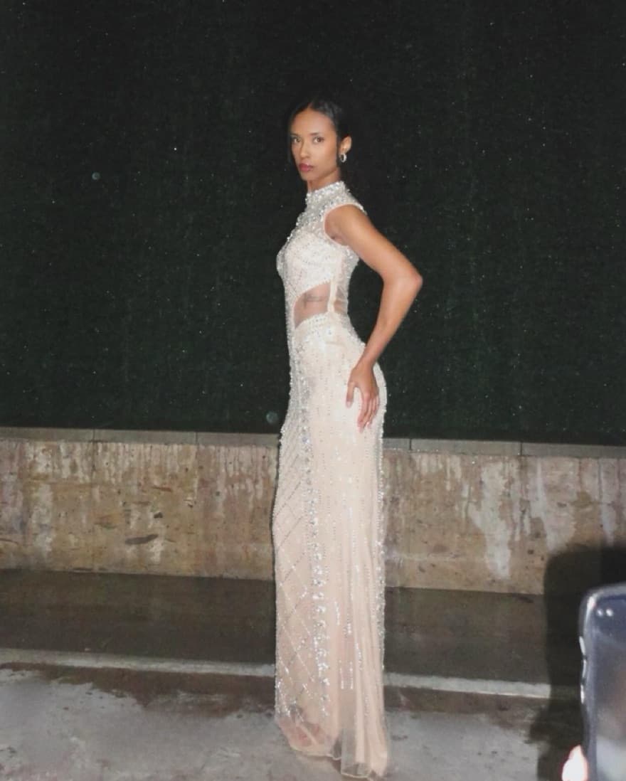 Rhinestone-Embellished Gown - Image 2