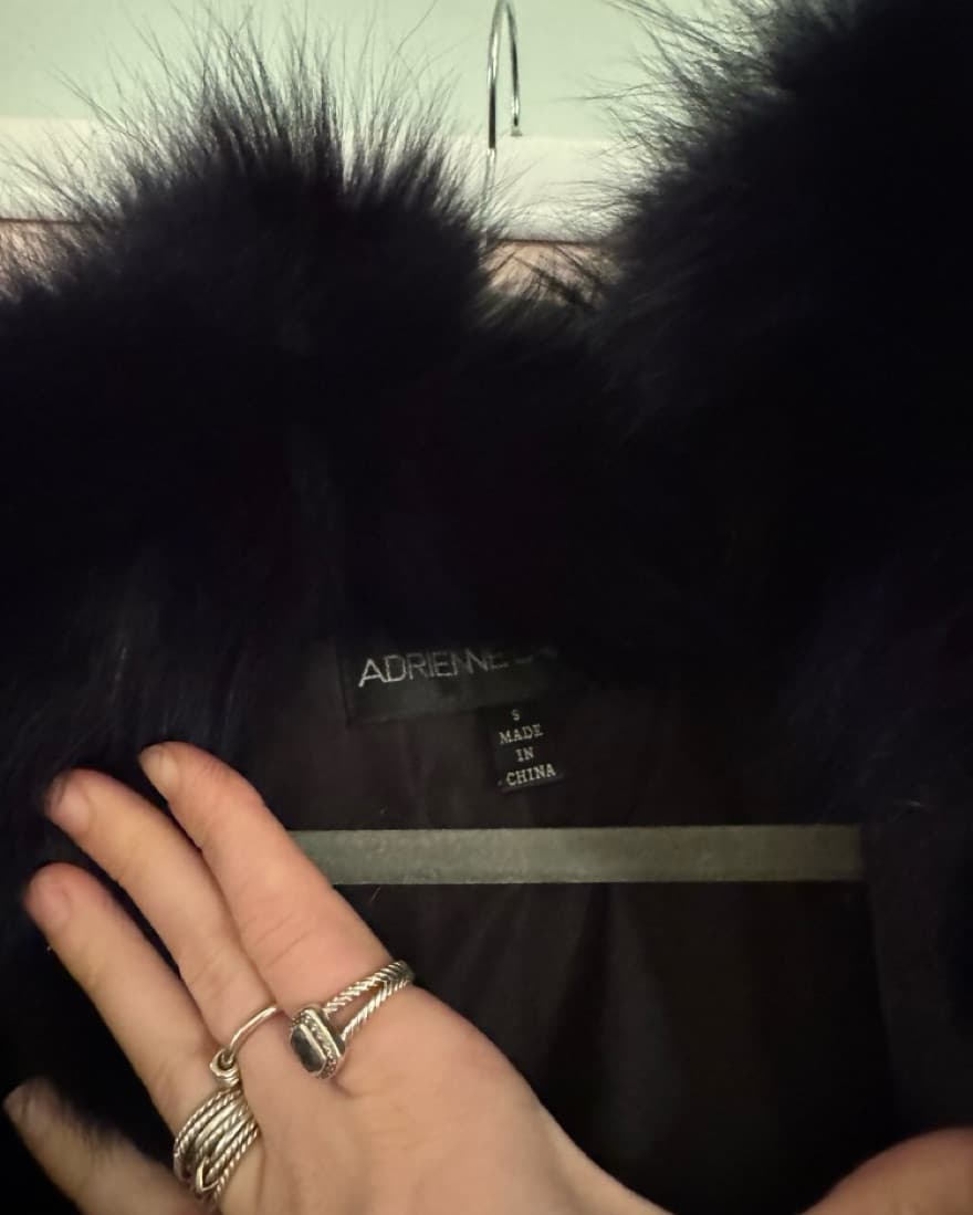Adrienne Landau Blue Fox Fur Coat - Image 5