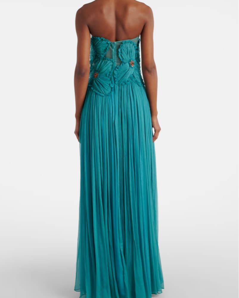 Costarellos Blue Gown - Image 3