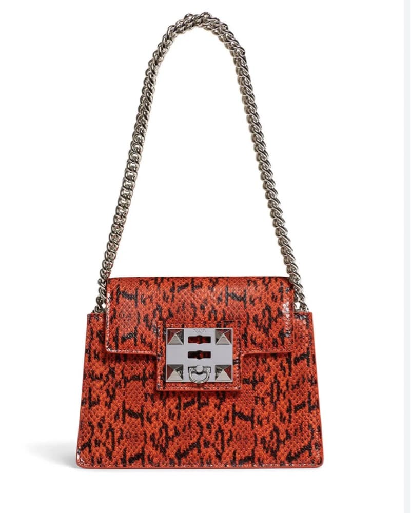 Salar Tyra Snake Shoulder Bag - Image 2