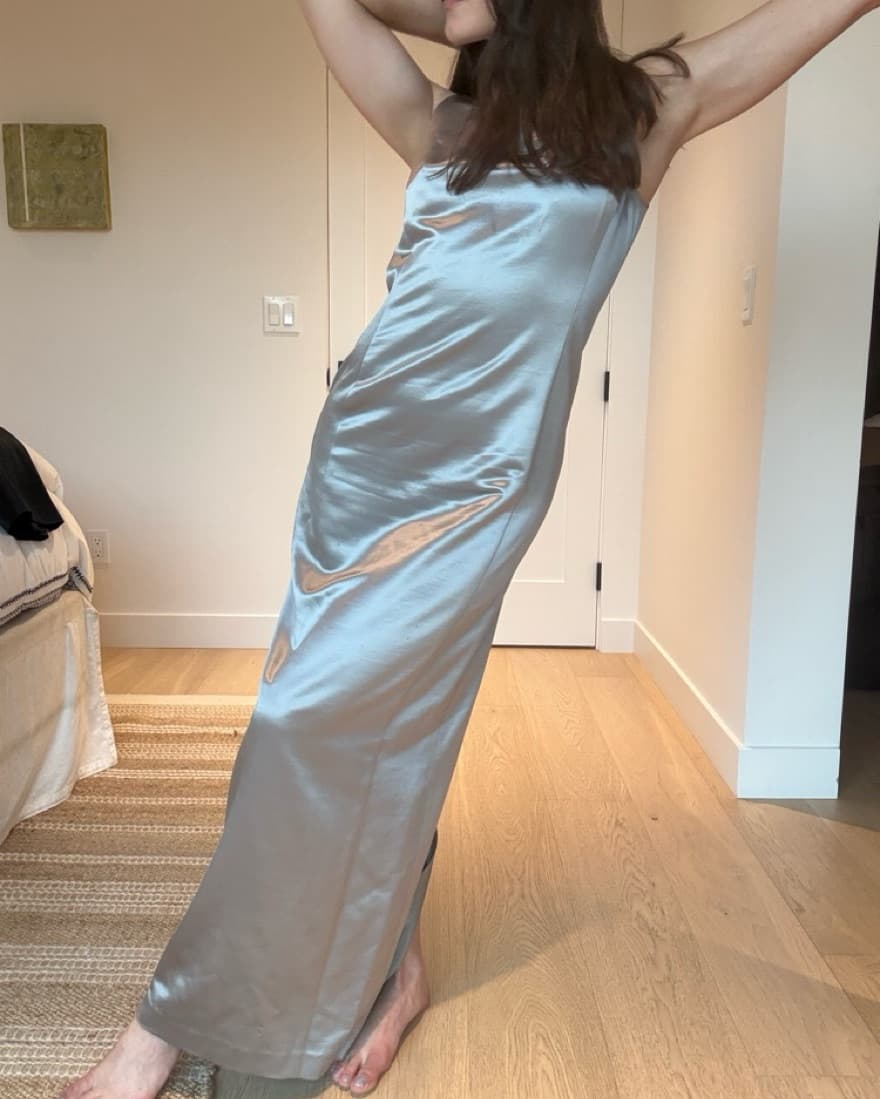 Vintage Silk Giorgio Armani Maxi Dress - Image 5