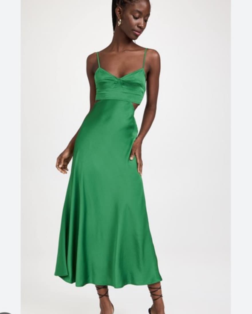 ALC Blakely Midi dress - Kelly green - Image 2