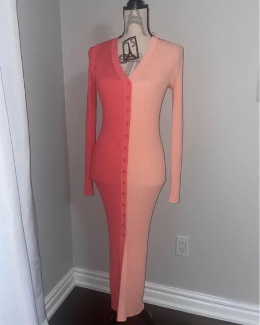 Staud Pink Two Tone Dress  - Image 2
