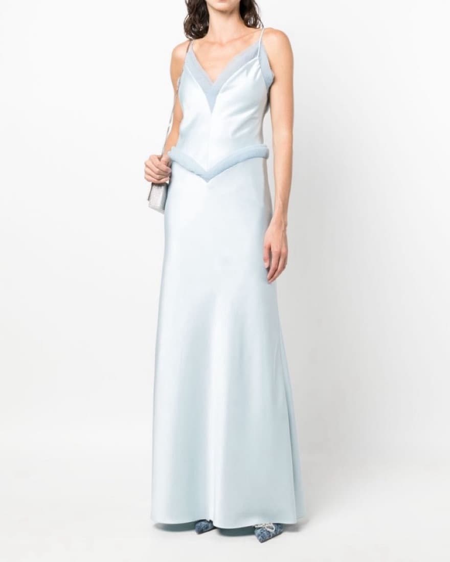 Mach & Mach lotus silk dress - Image 3