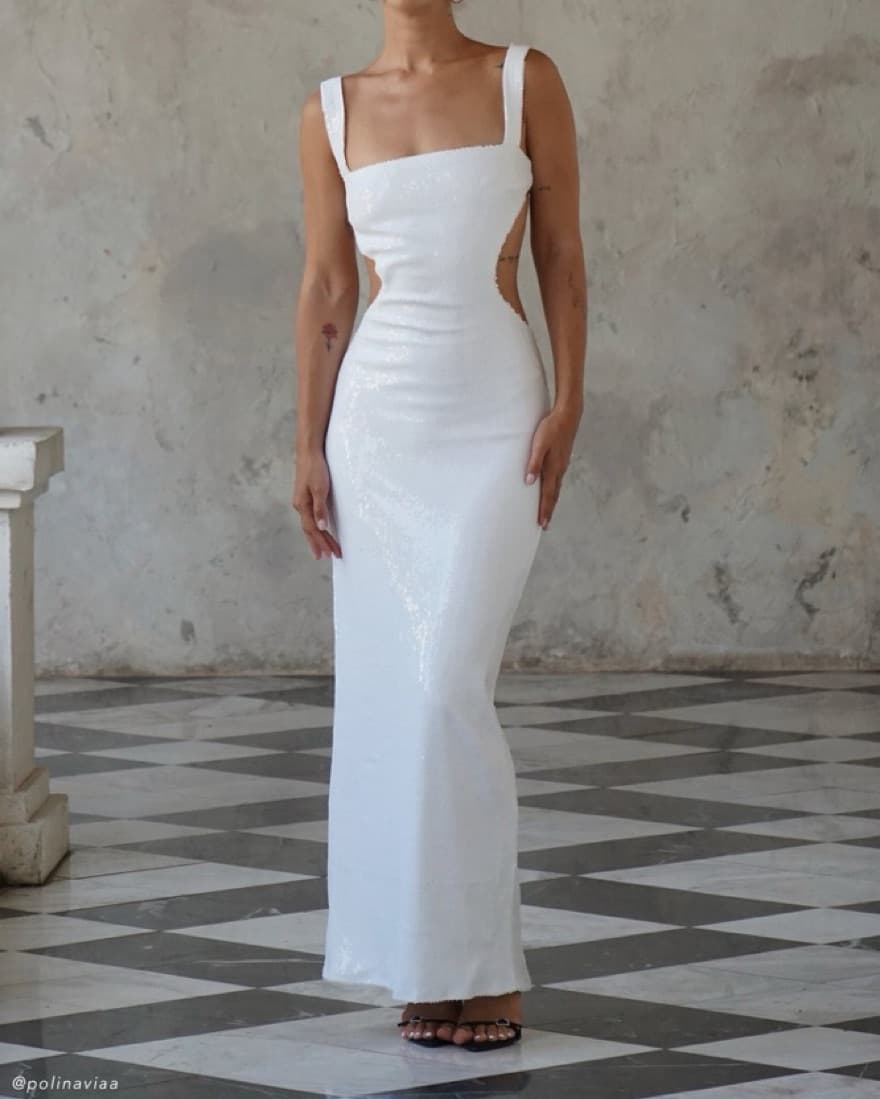 Meshki Adoria Sequin Cut Out Maxi Dress - Image 3